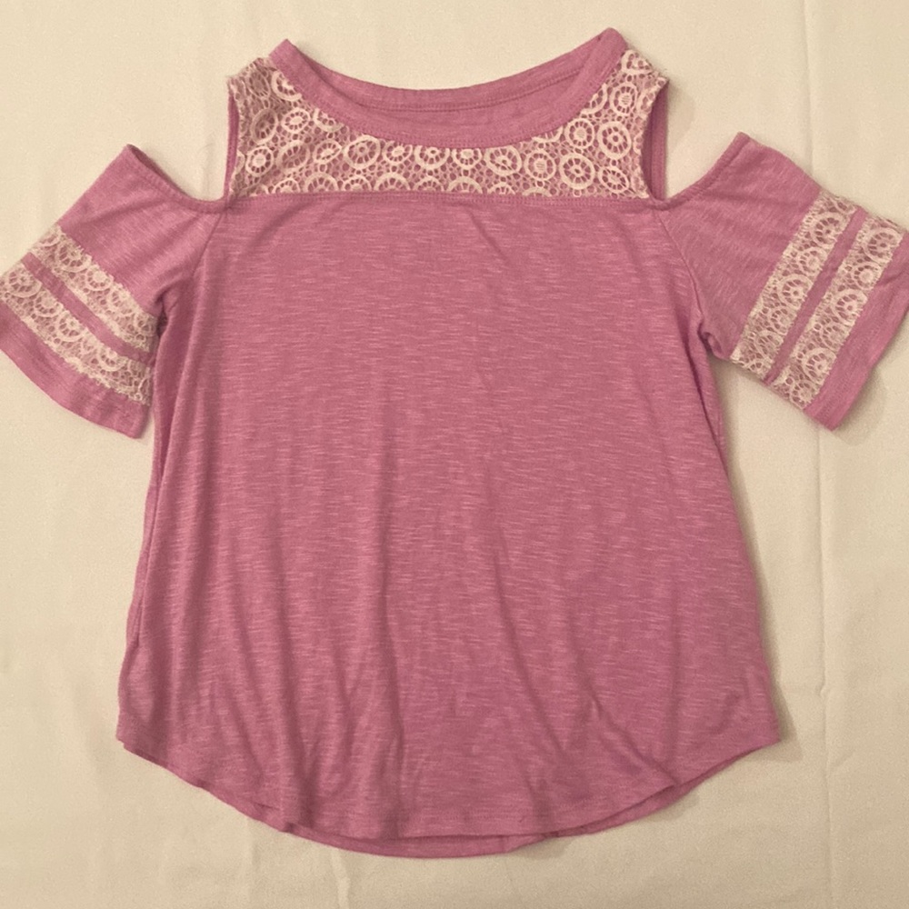 Girls cold shoulder top